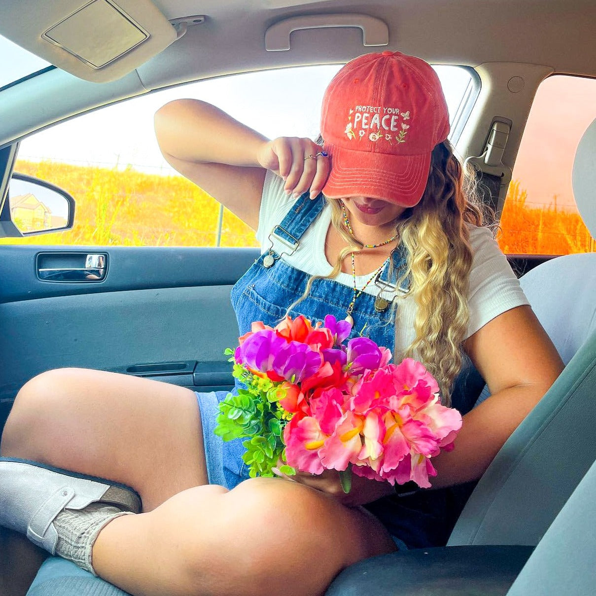 Protect Your Peace Happy Hat