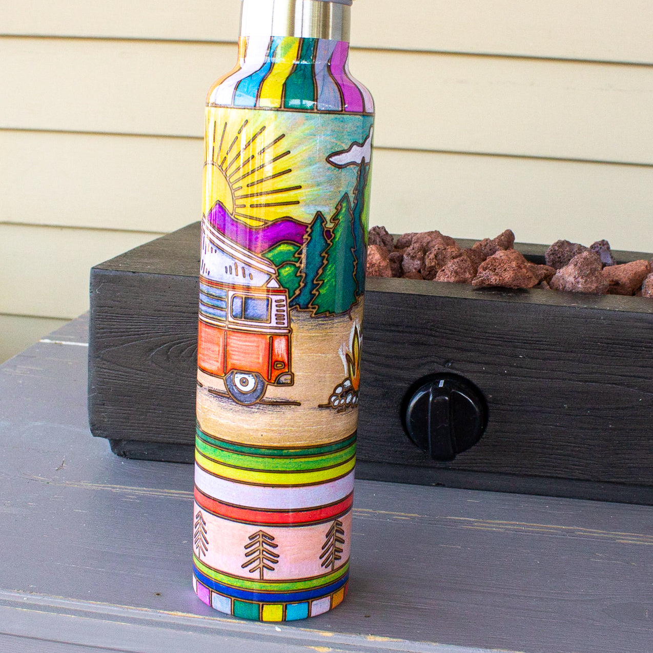 Take Me Camping Travel Water Bottle