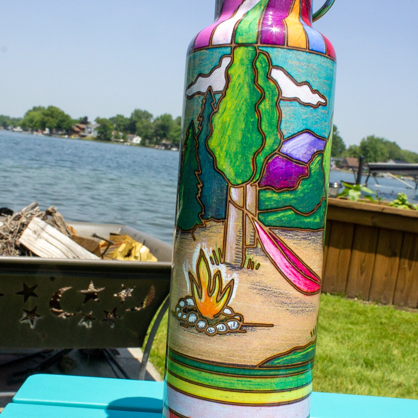 Take Me Camping Travel Water Bottle