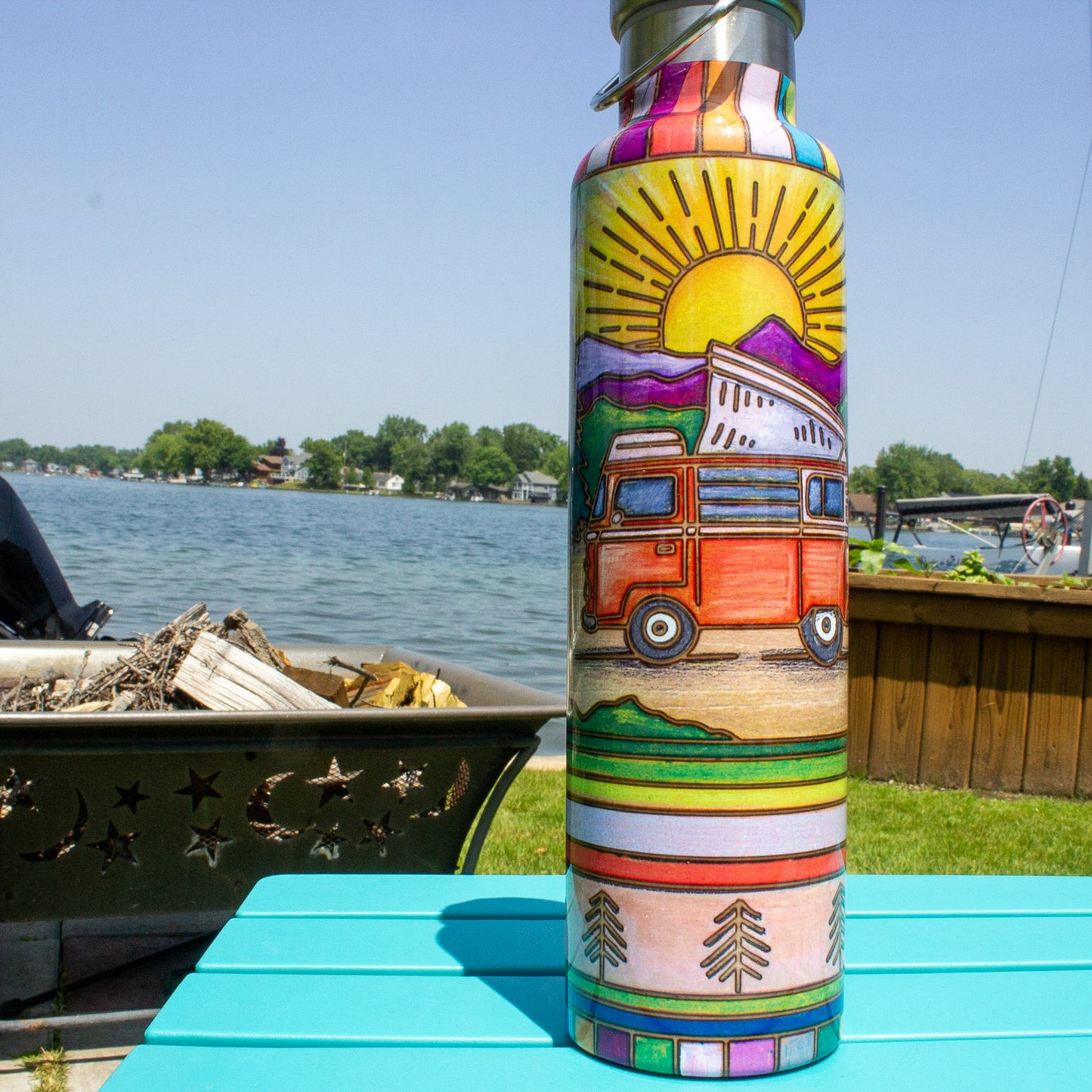 Take Me Camping Travel Water Bottle