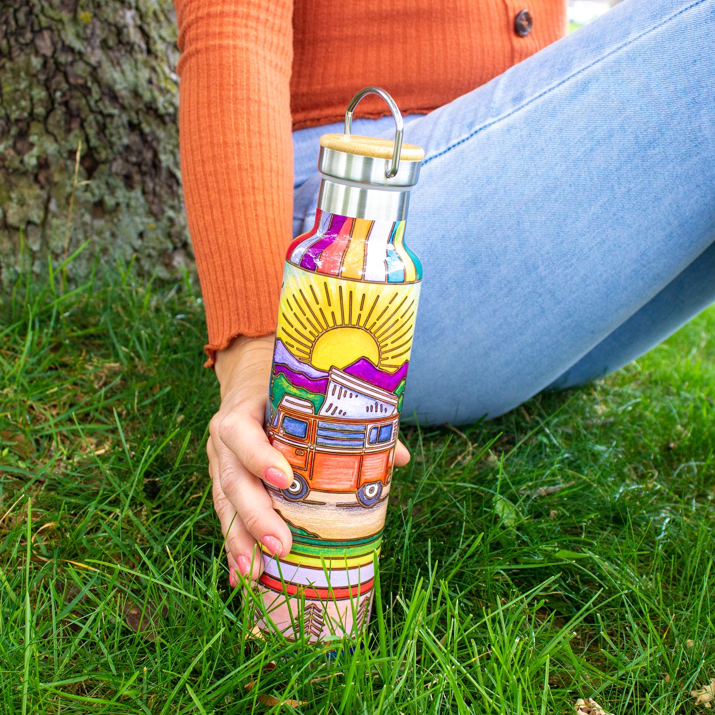 Take Me Camping Travel Water Bottle