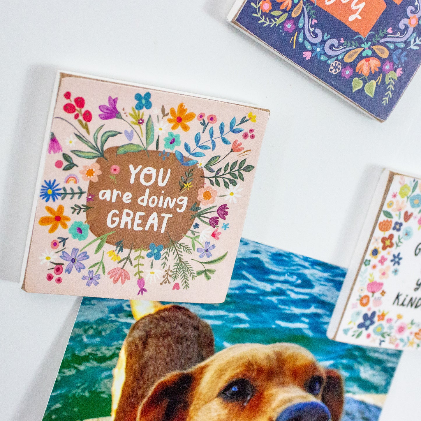 Live Joyful Fridge Kit (Memo Pad + Magnets)