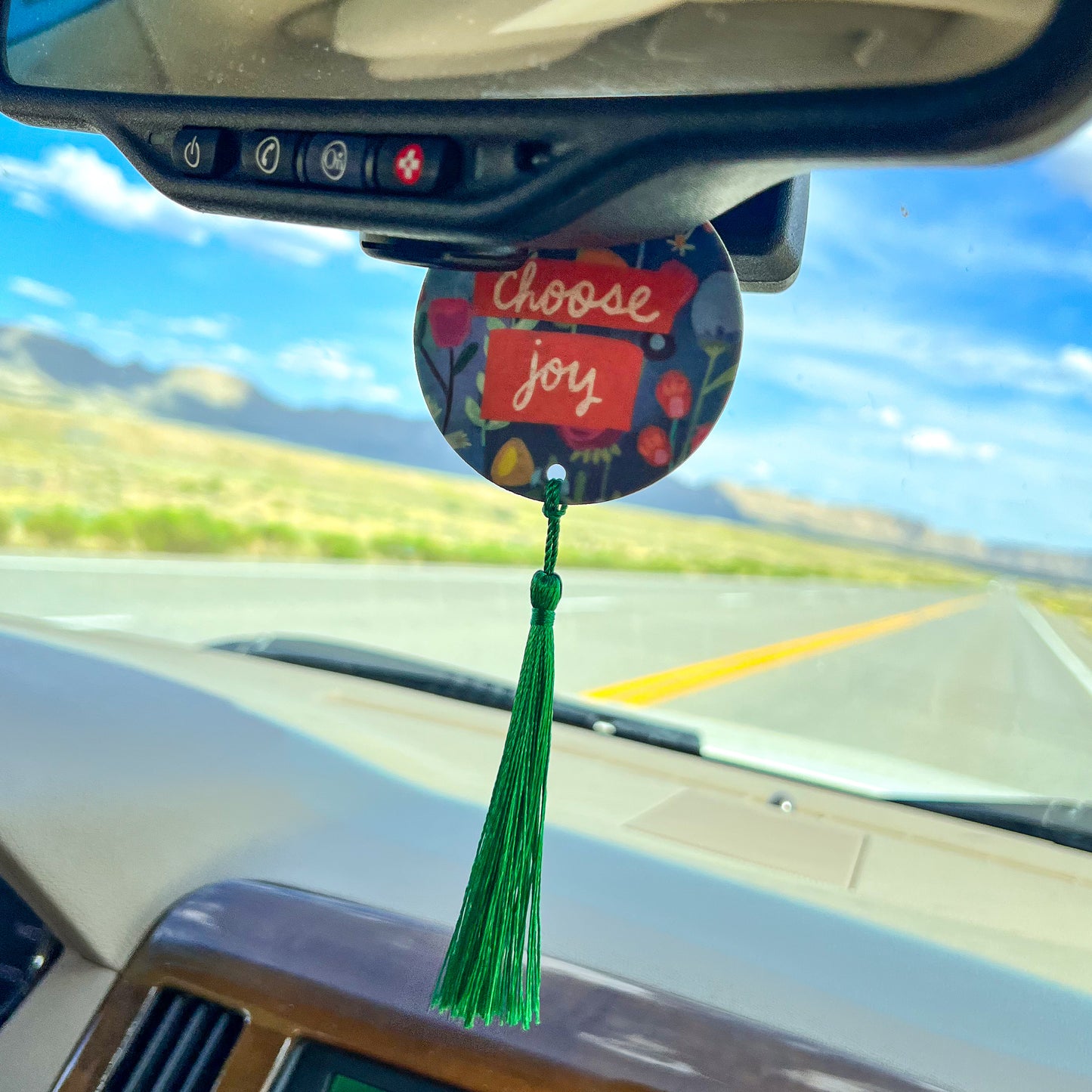 Choose Joy Lavender Tassel Car Freshener | Set of 2