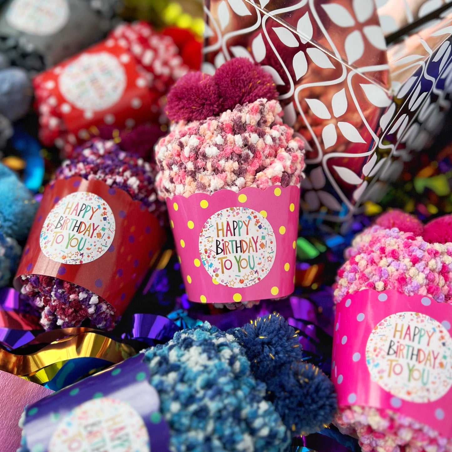Cozy Cupcake Socks (Happy Birthday) | 9 Colors