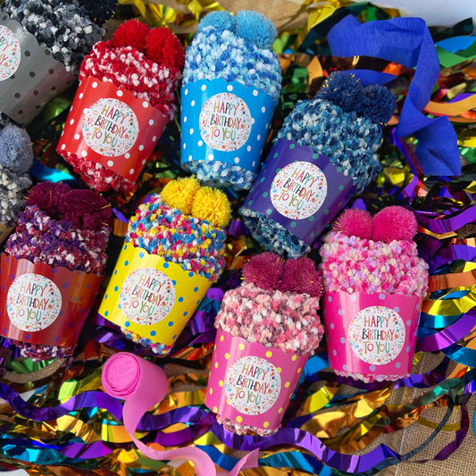 Cozy Cupcake Socks (Happy Birthday) | 9 Colors