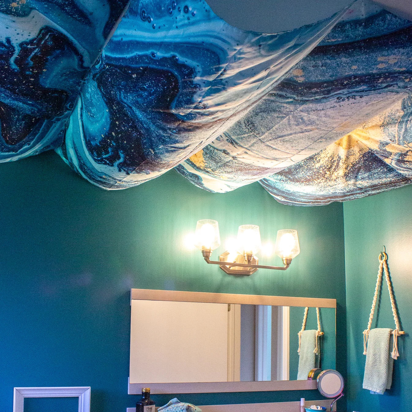 Turquoise Geode Tapestry