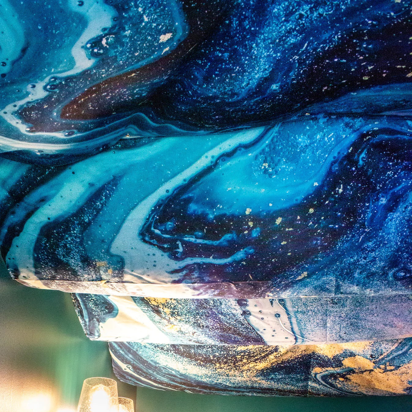 Turquoise Geode Tapestry