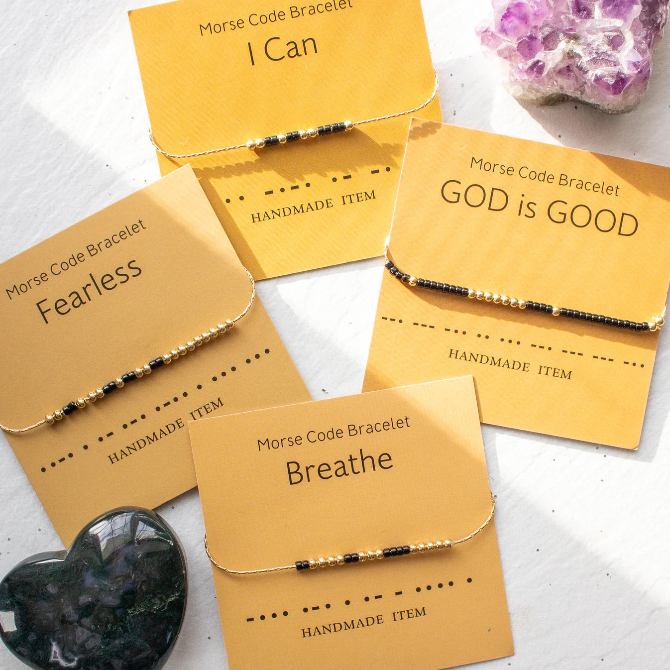 Morse Code Message Necklaces