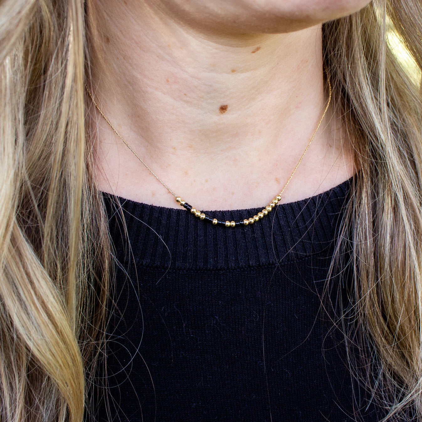Morse Code Message Necklaces