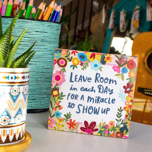 Leave Room for a Miracle Mini Inspo Block