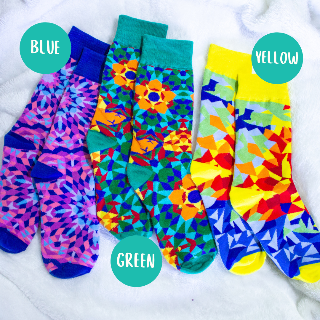 Kaleidoscope Socks | 3 Colors