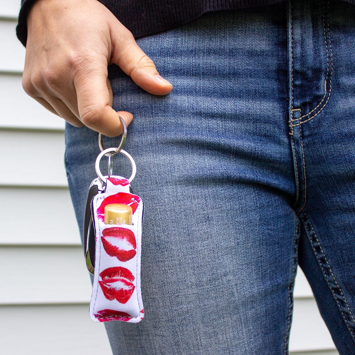 Patterned Lip Balm Keychains