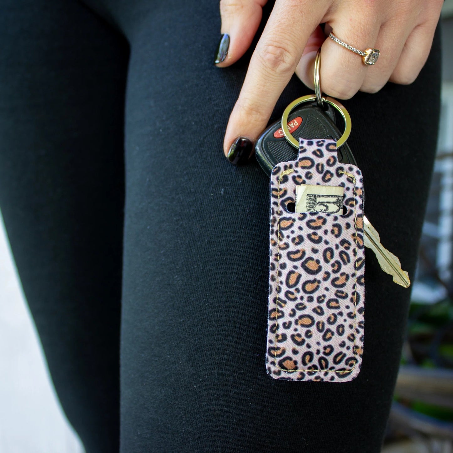 Patterned Lip Balm Keychains