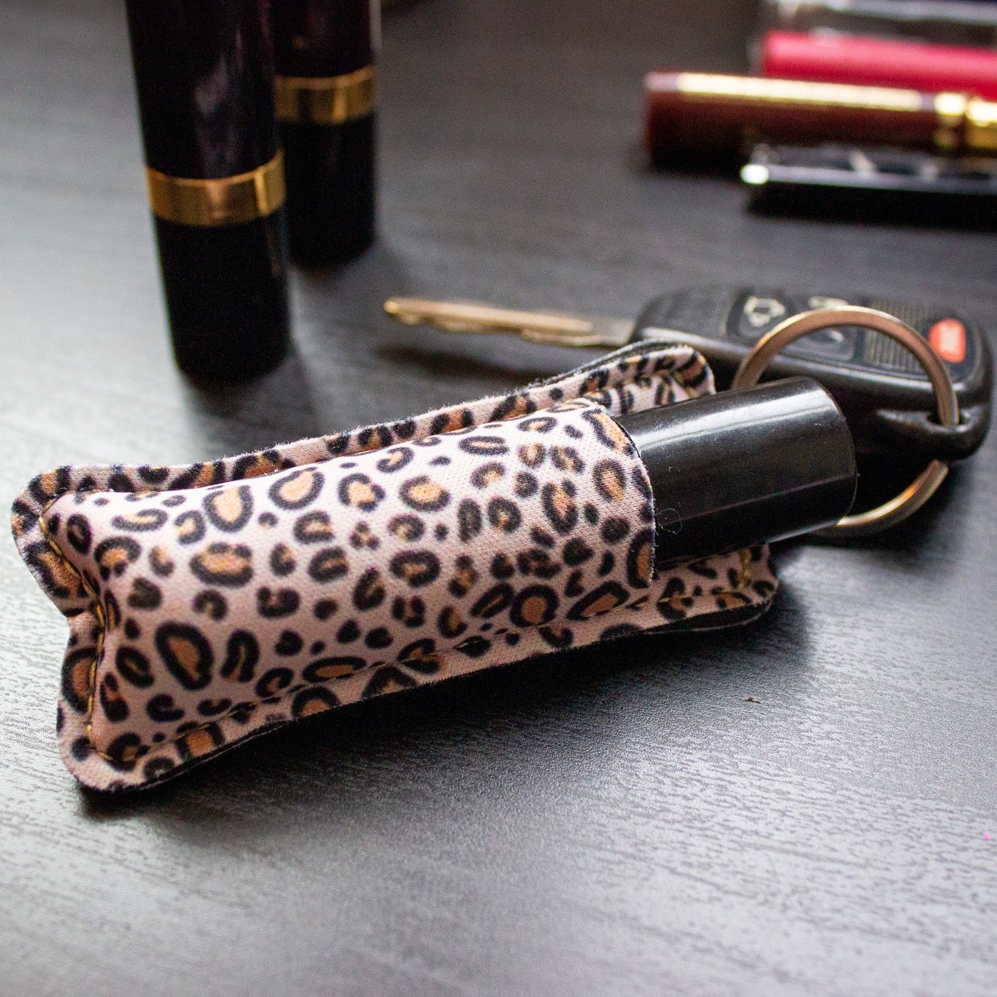 Patterned Lip Balm Keychains