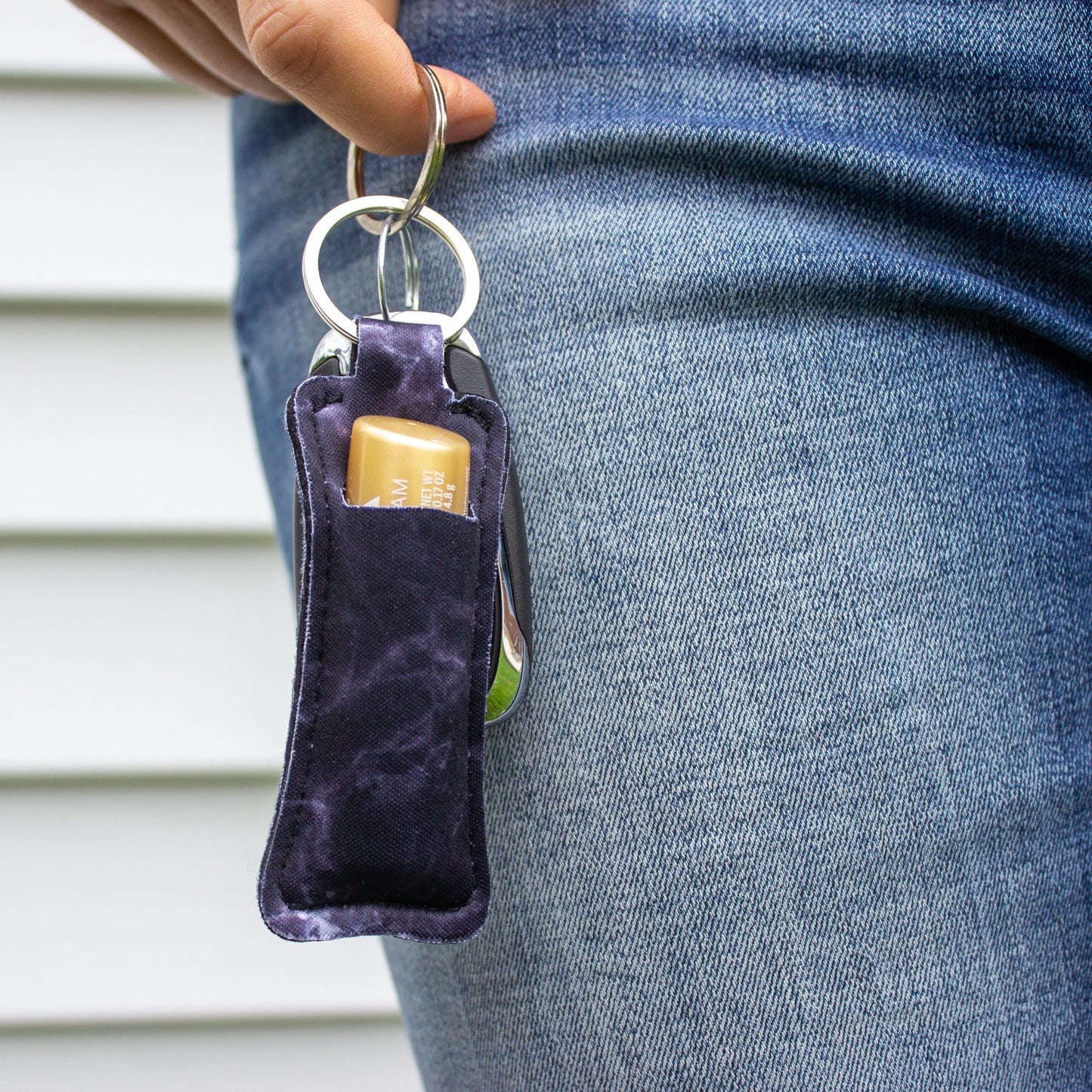 Patterned Lip Balm Keychains