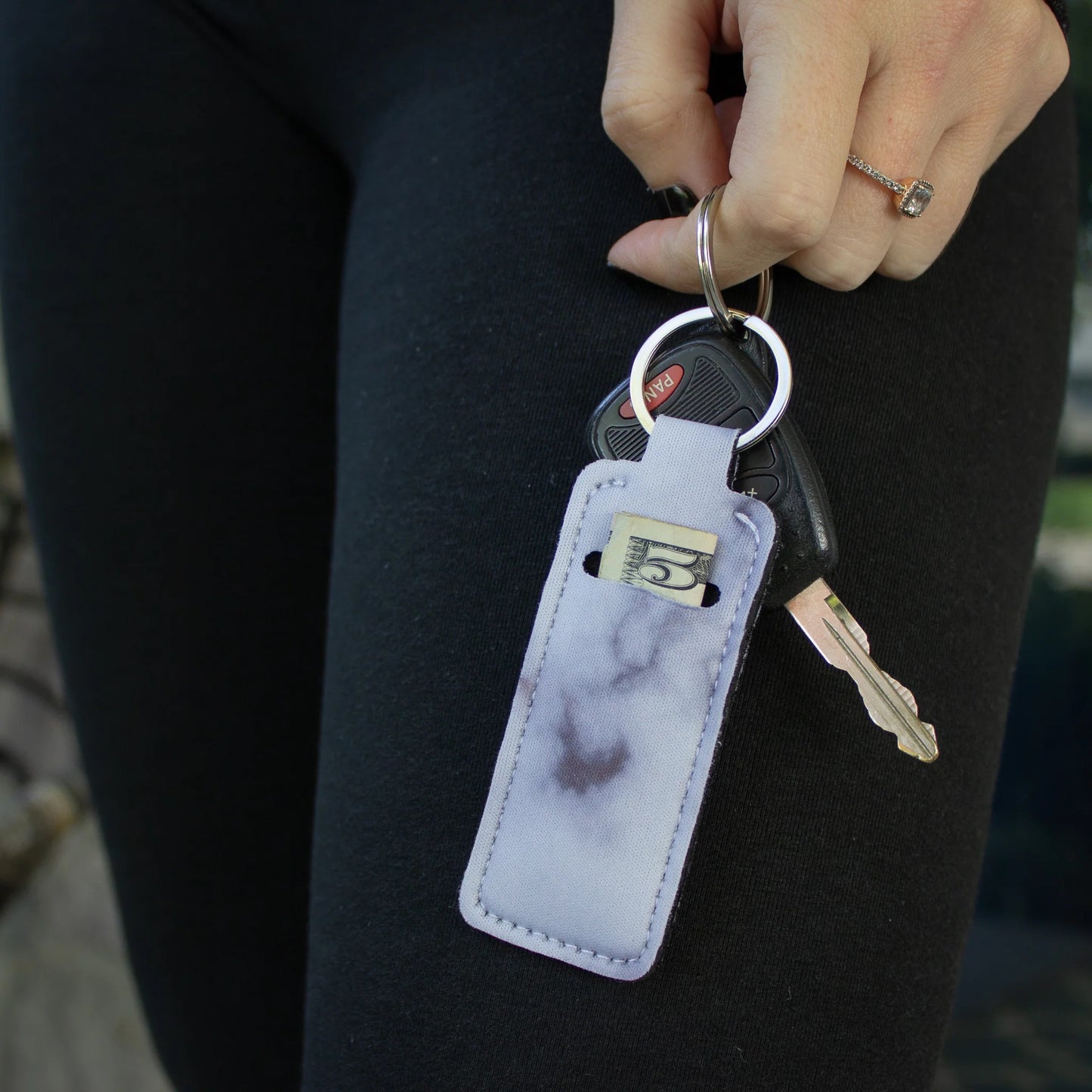 Patterned Lip Balm Keychains