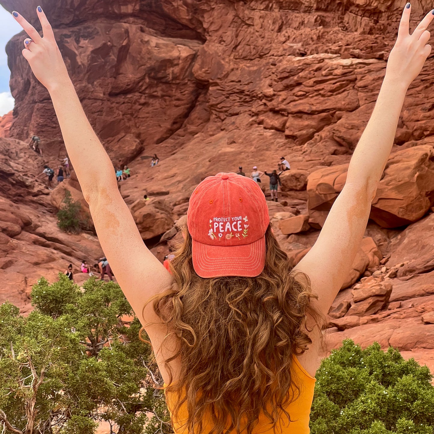 Protect Your Peace Happy Hat