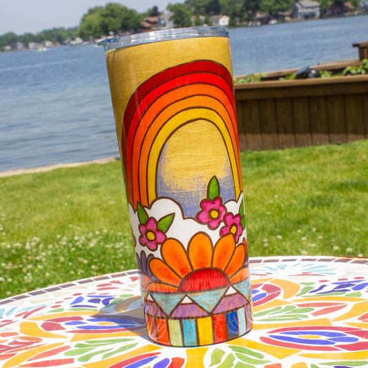 Chasing Rainbows Travel Tumbler