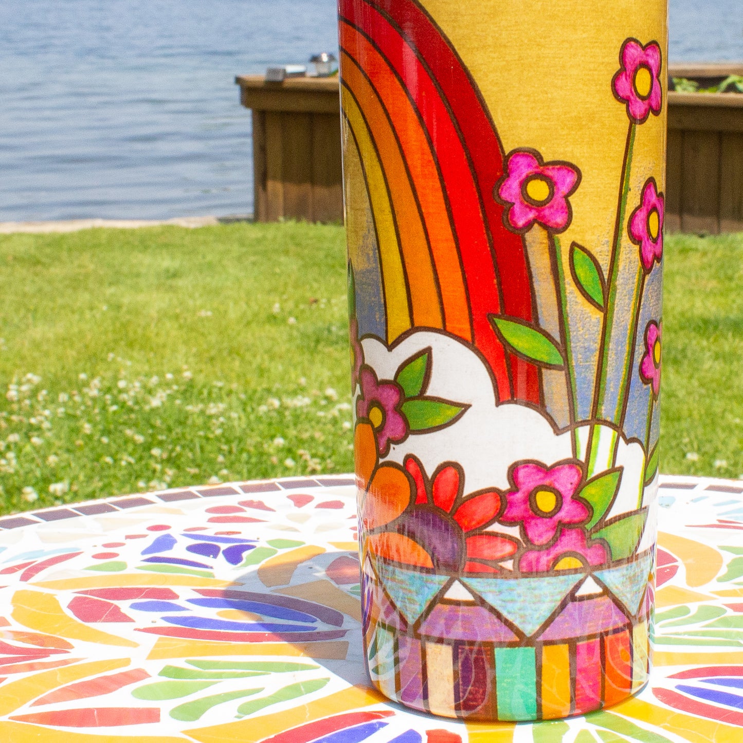 Chasing Rainbows Travel Tumbler