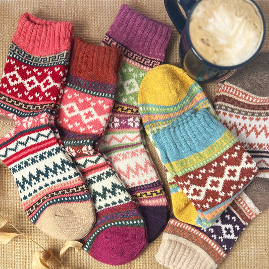 Eisley Retro Chevron Socks | 5 Colors