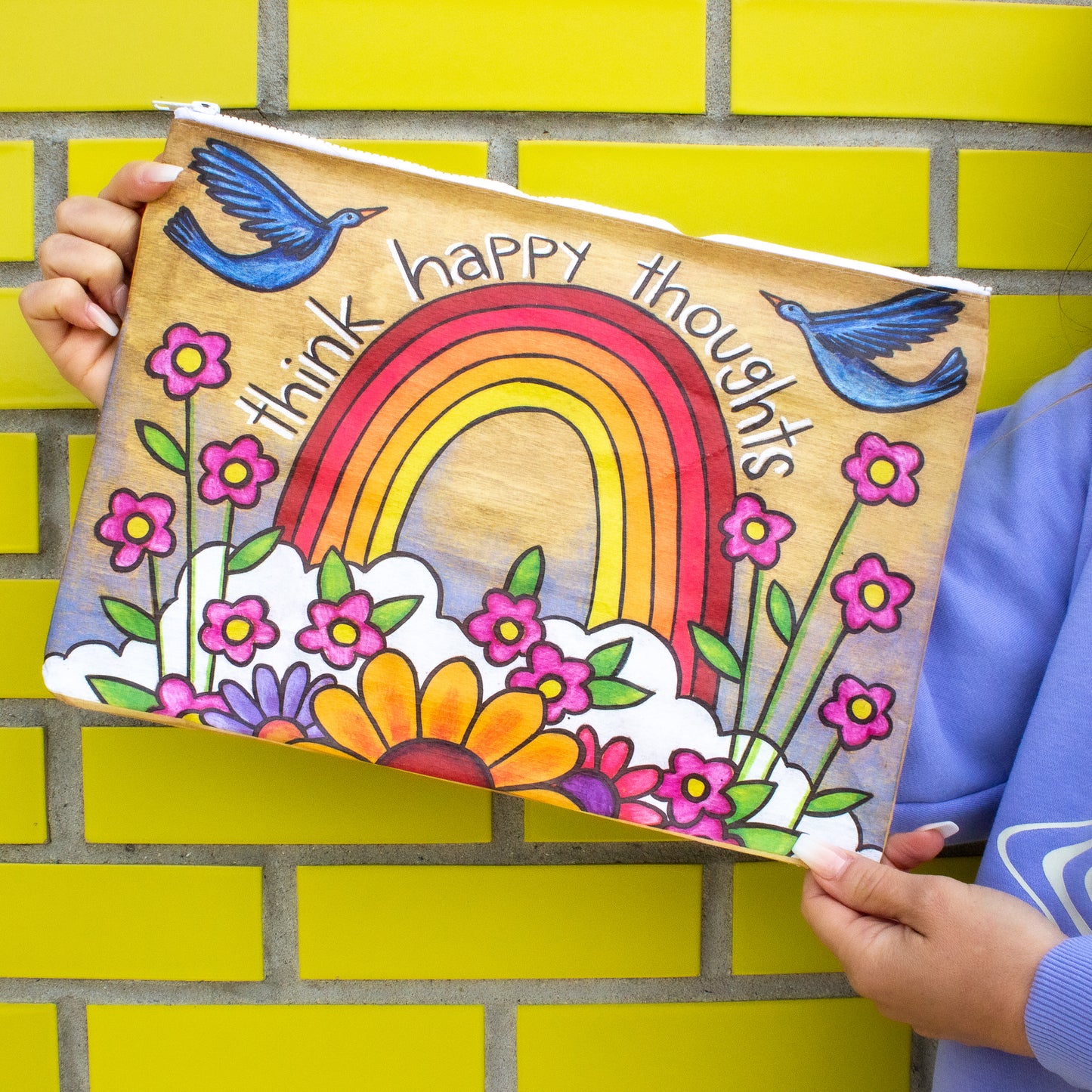 Think Happy Thoughts Fun Folder