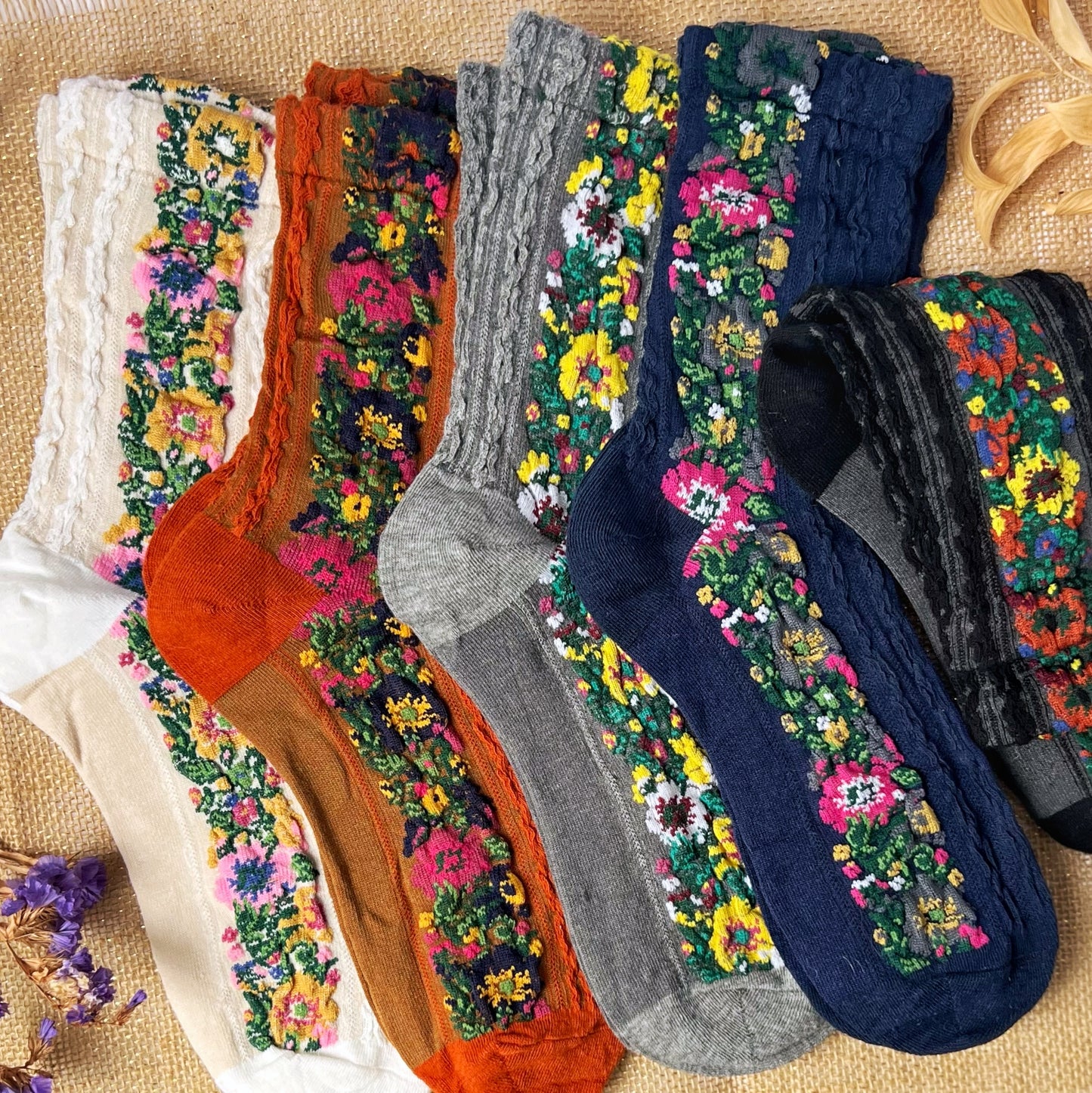 Audrey Vintage Socks | 5 Colors