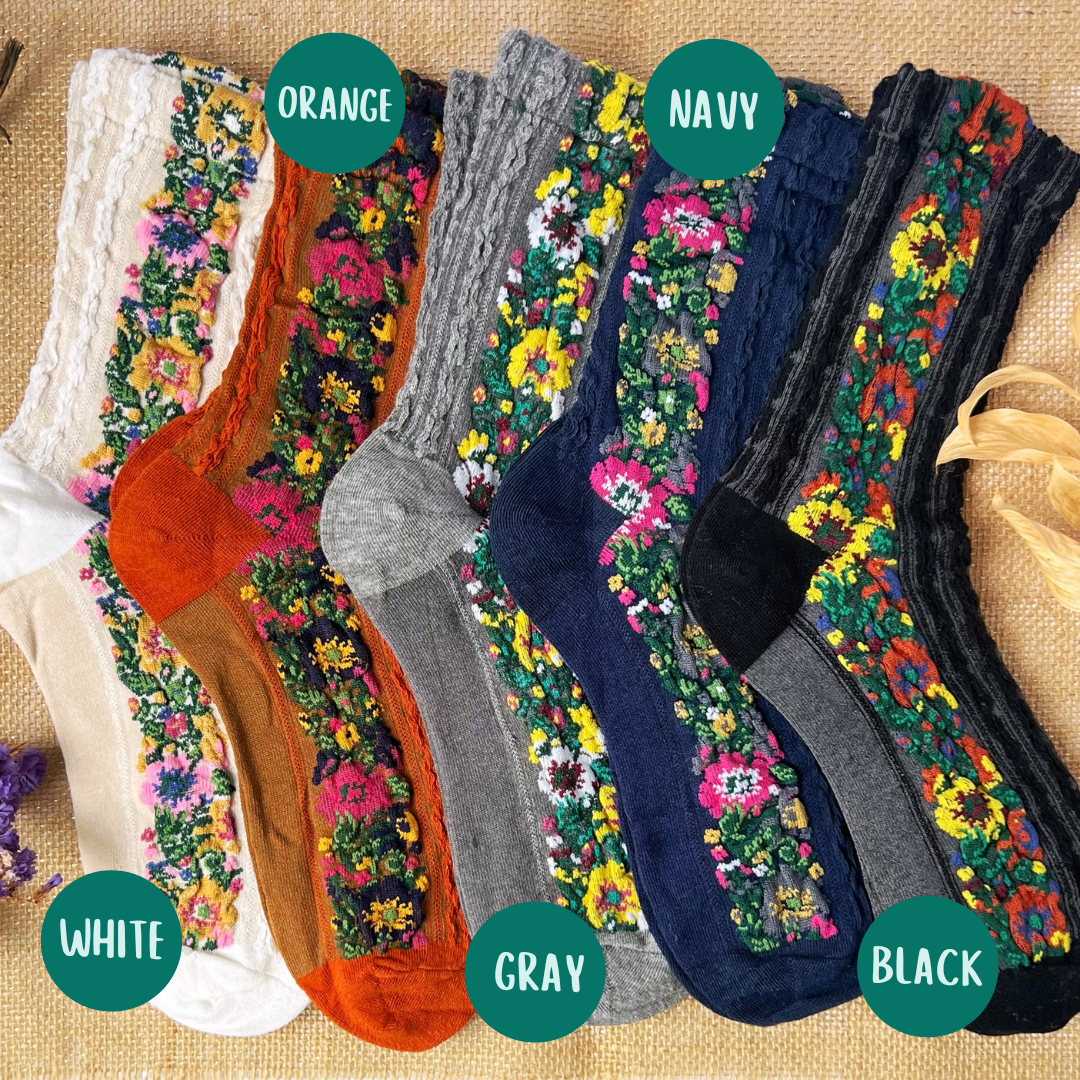 Audrey Vintage Socks | 5 Colors