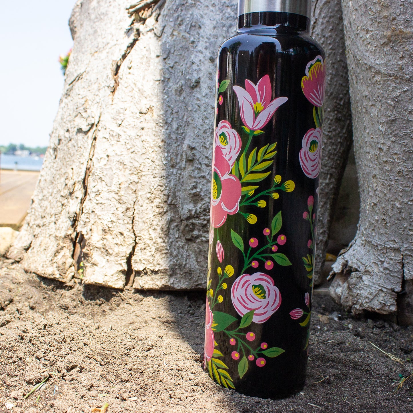 Midnight Garden Travel Water Bottle