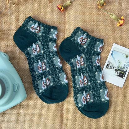 Haden Floral Ankle Socks | 5 Colors