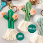 Cacti Tassel Keychains