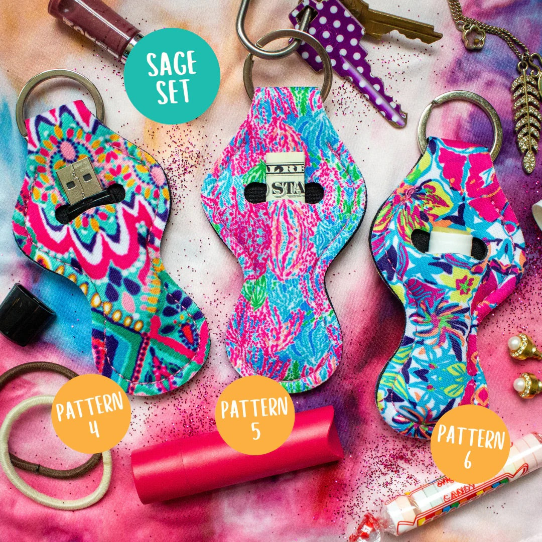 Chapstick Holder Keychains Set of 3! – Daisy Dunes
