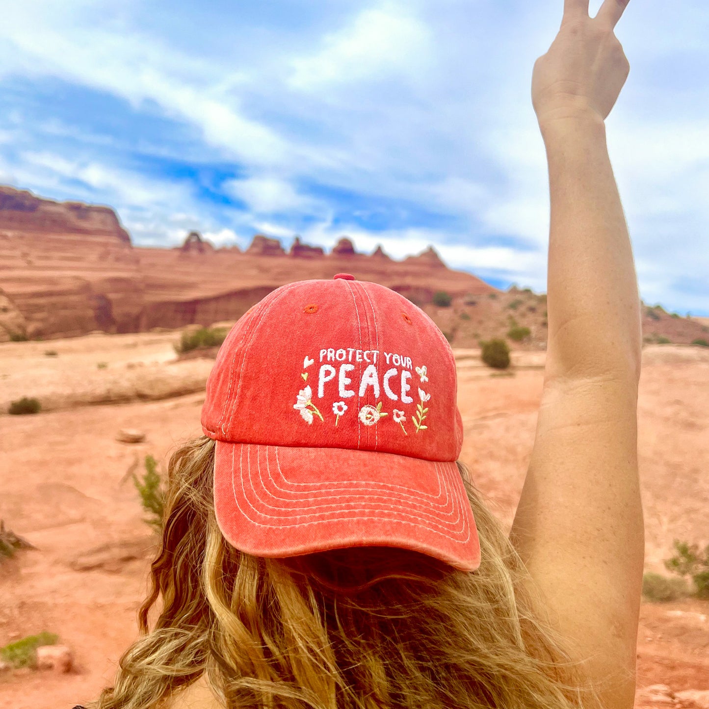 Protect Your Peace Happy Hat