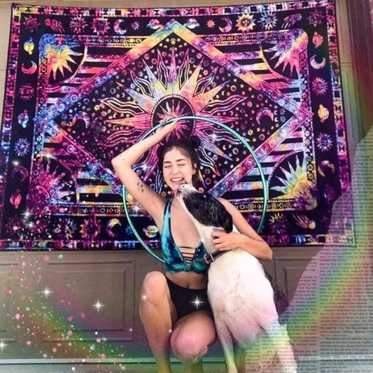 "Out-of-this-World" Rainbow Tapestry