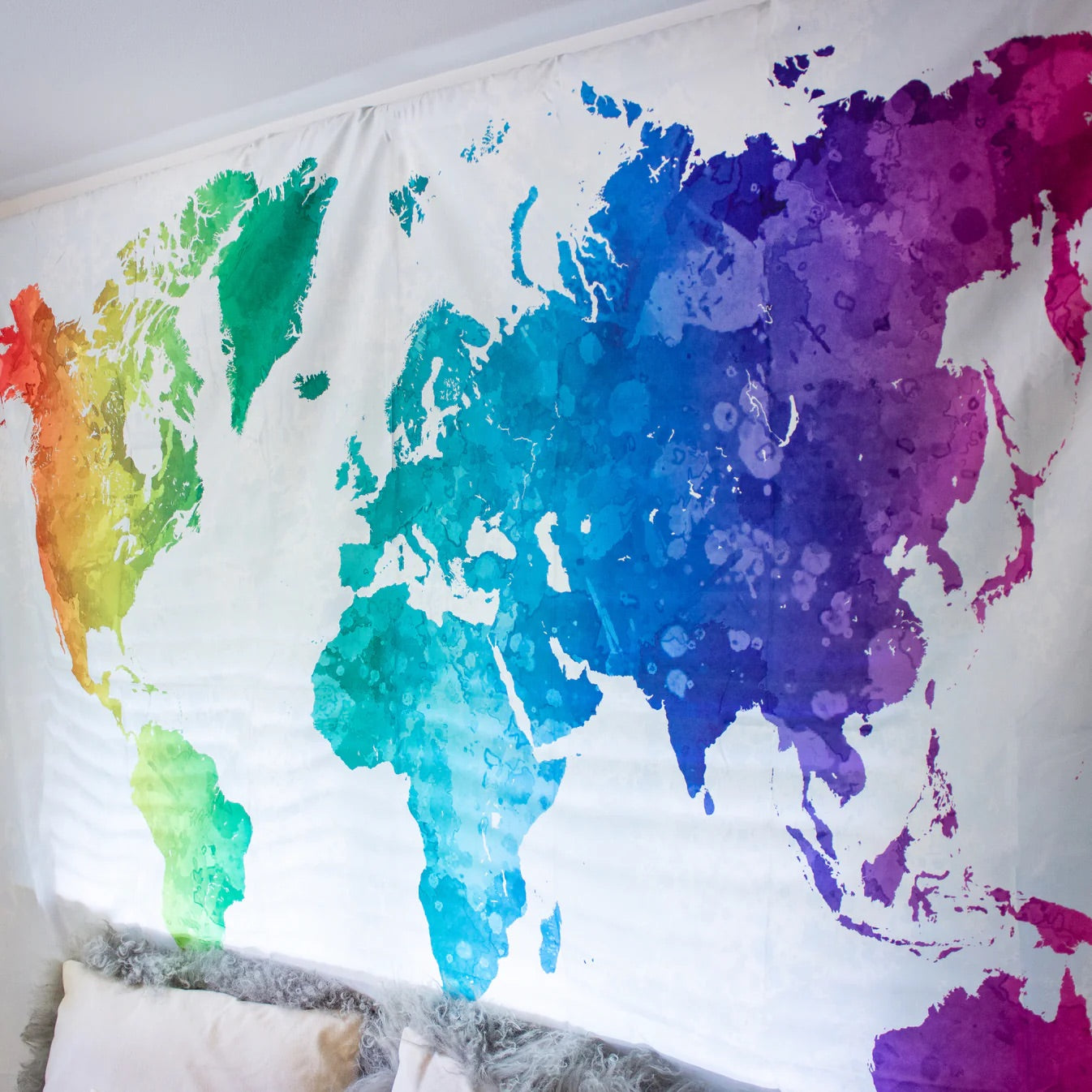 Rainbow Wanderlust Tapestry