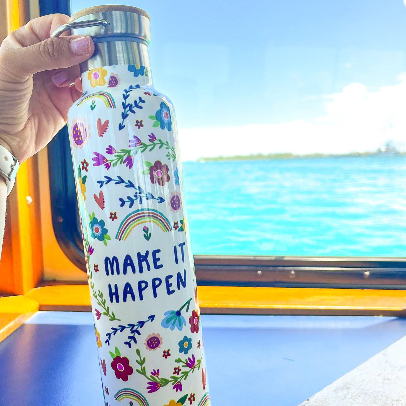 Make It Happen Travel Water Bottle