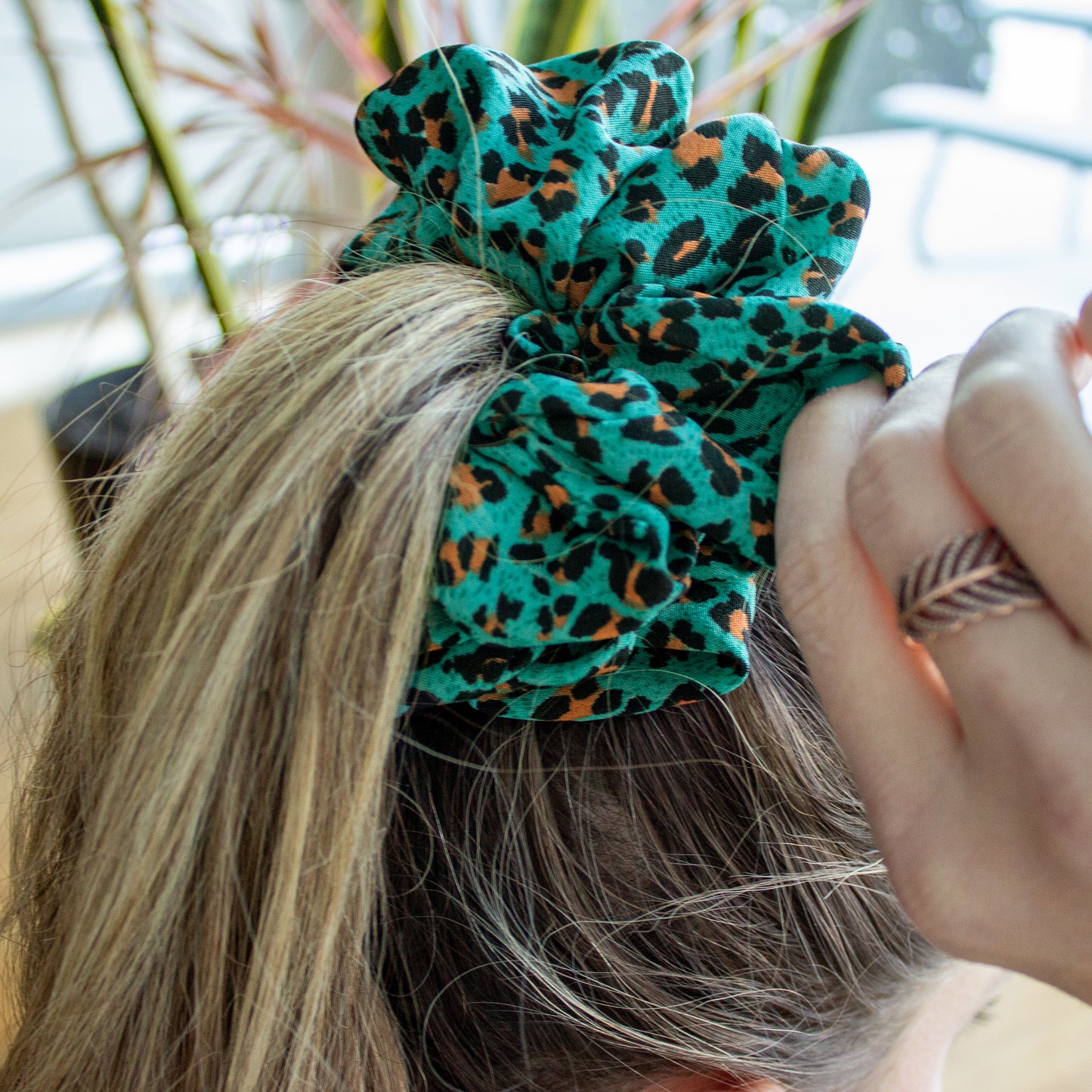 Monica Thick Hair Leopard Scrunchies | 3 Colors