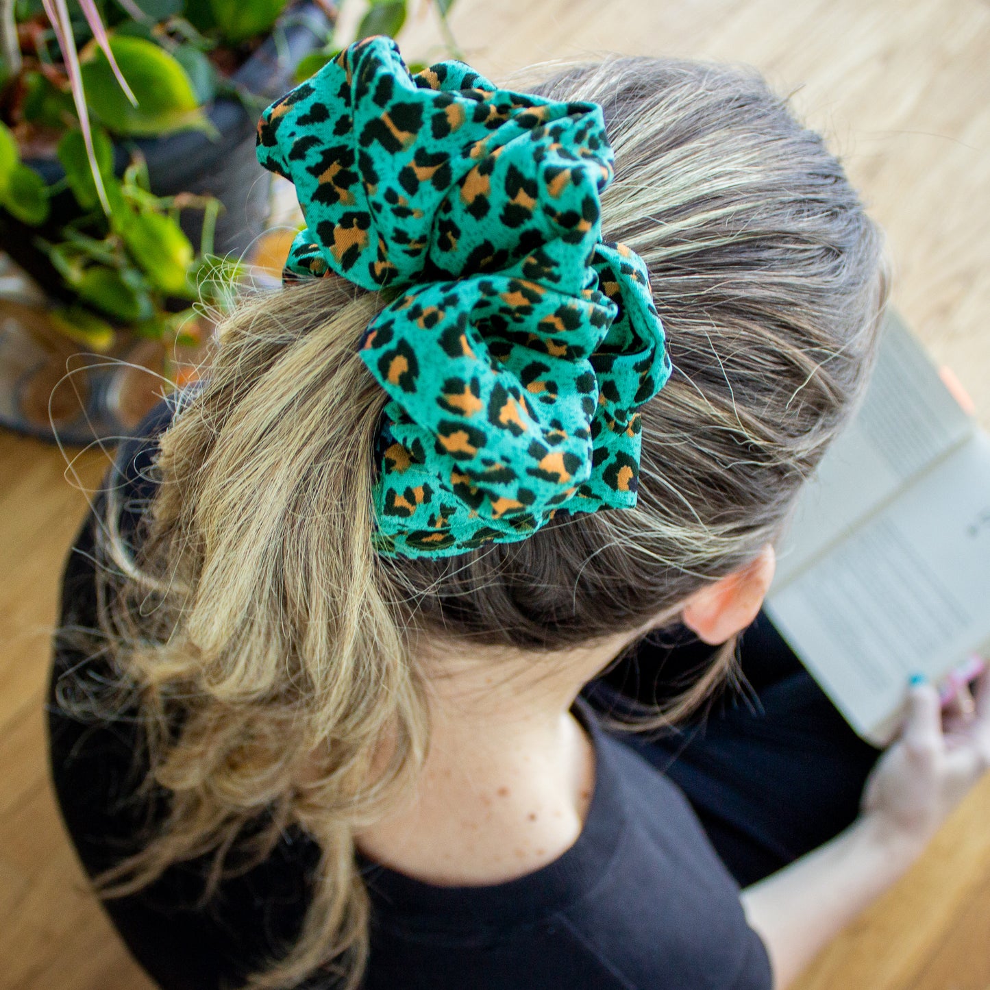 Monica Thick Hair Leopard Scrunchies | 3 Colors