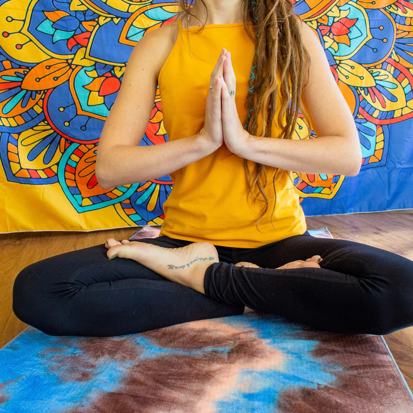 Tie-Dye Yoga Towel & Travel Bag