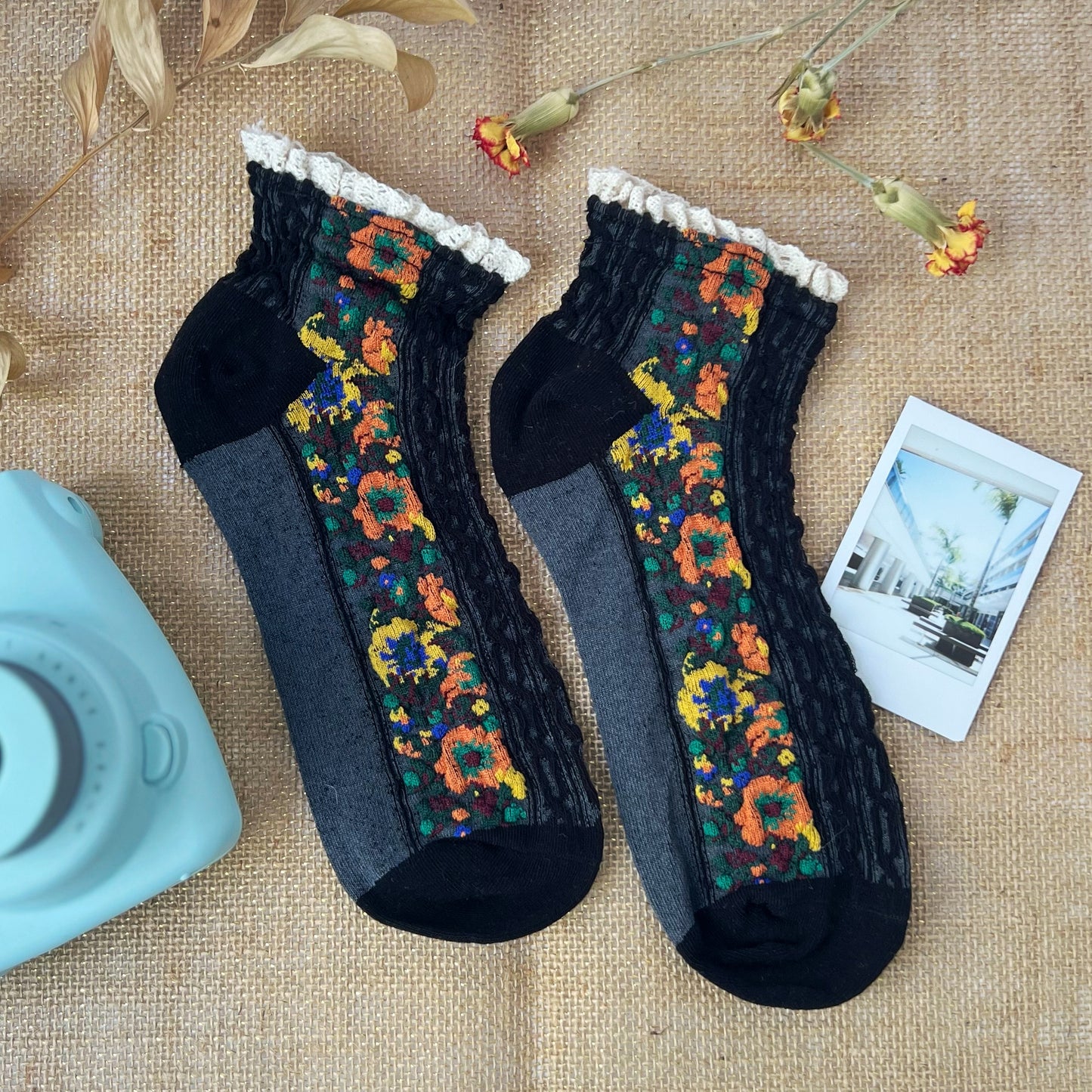 Audrey Vintage Ankle Socks | 5 Colors