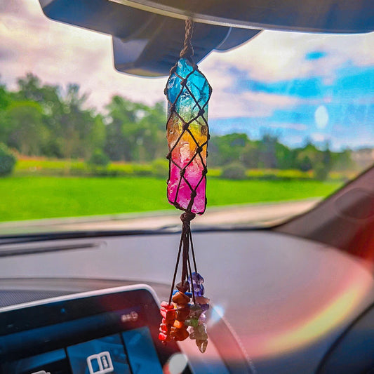 Wrapped Rainbow Car Charm